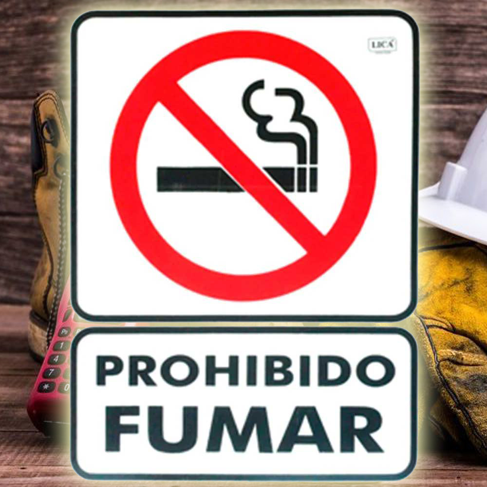 Cartel prohibido fumar