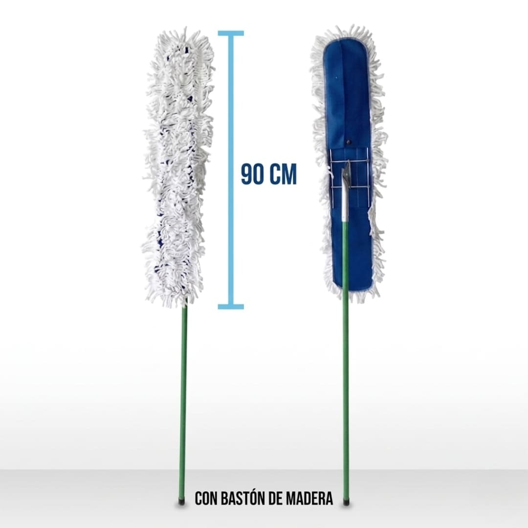 mop con bastÓn de madera y base de 90cm mop con bastÓn de madera y base de 90cm